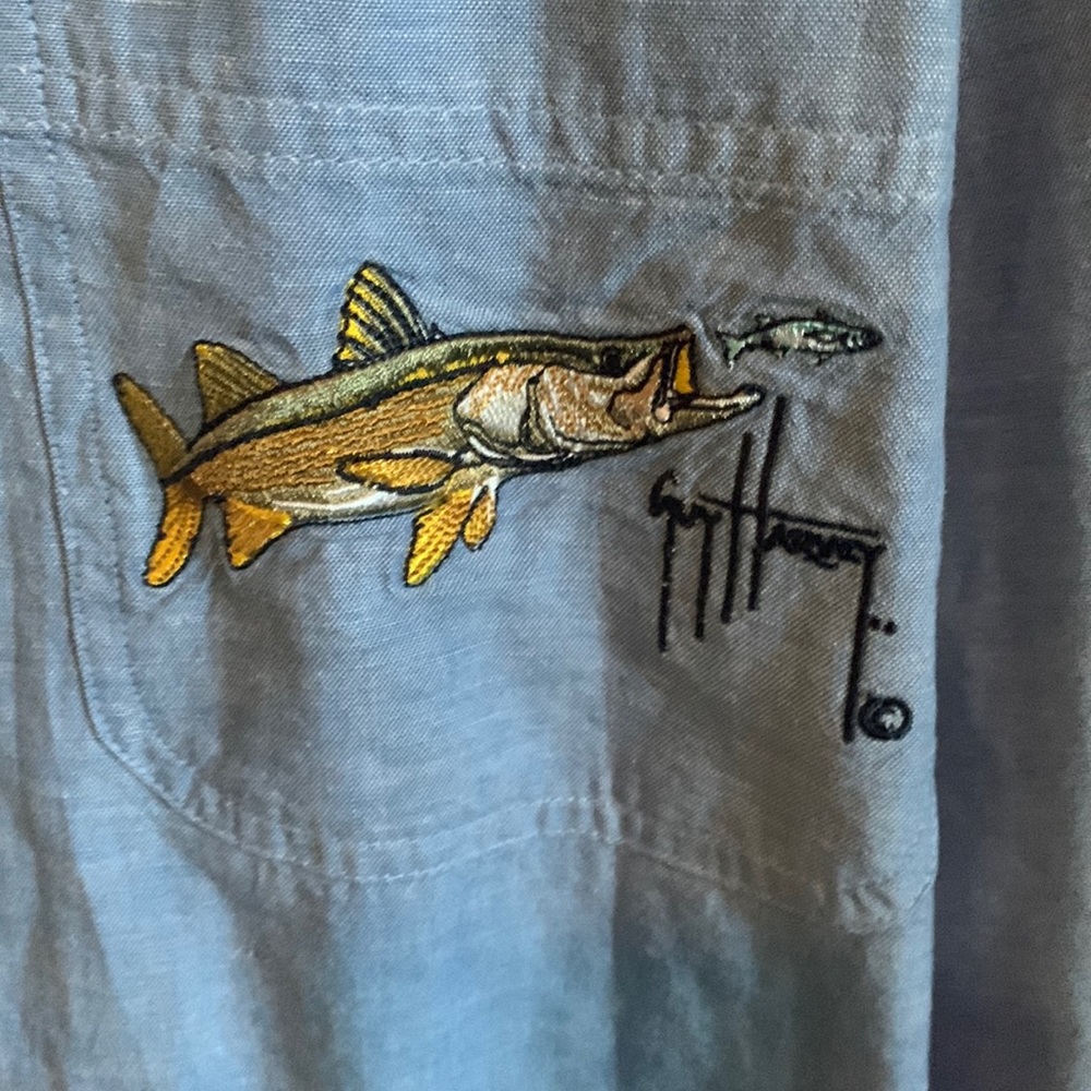 Nice Guy Harvey button down for fishing lovers